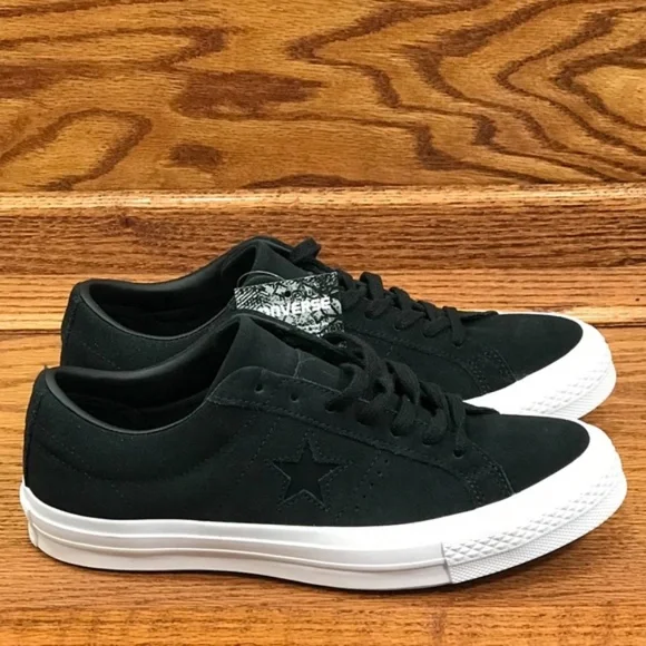 Converse One Star Ox Black‎ White Shoes - Picture 2 of 8